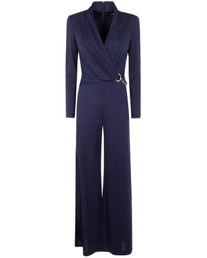 Ralph Lauren Chain-Detail Jumpsuit - Blue