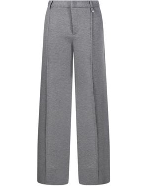 GIUSEPPE DI MORABITO Casual Trousers With Belt Loops - Grey