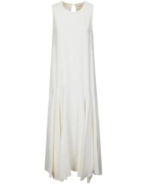 P.A.R.O.S.H. Raisa Drop-Waist Dress - White