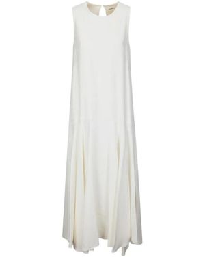 P.A.R.O.S.H. Raisa Drop-Waist Dress - White
