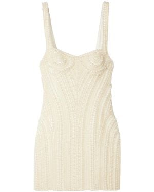 retroféte Elaina Faux Pearl Dress - Natural