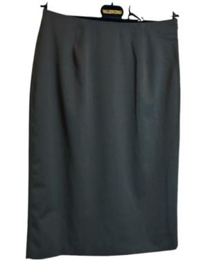 Valentino Solid-Color Skirt - Black