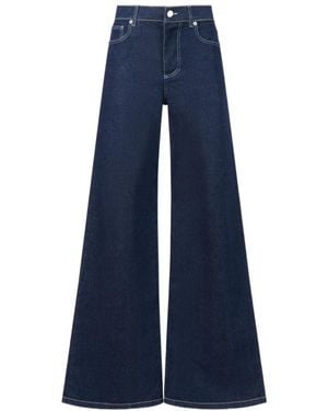 Marni Stretch Denim Wide-Leg Jeans - Blue