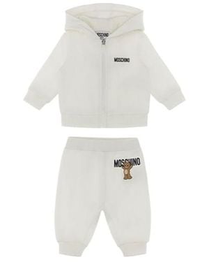 Moschino Teddy-Print Tracksuit Set - White