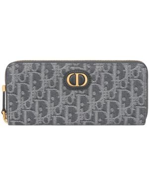 Dior 30 Montaigne Voyageur Slim Wallet - Gray