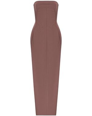 Rick Owens Strapless Panelled Dress - Purple