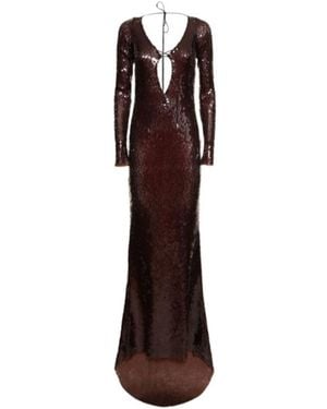 16Arlington Strappy Sequined Dress - Brown