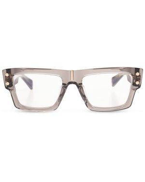 Balmain Eyewear Square Frame Glasses - White