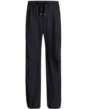 Dolce & Gabbana Tartan Drawstring Pants - Blue