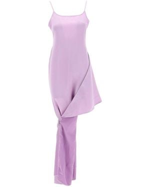 JW Anderson Jw Anderson Asymmetric Zip Detailed Dress - Purple