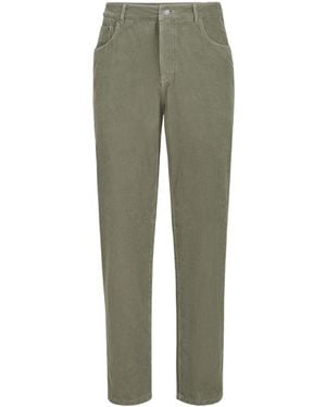Brunello Cucinelli Garment-Dyed Five-Pocket Trousers - Green