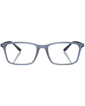 Emporio Armani Rectangular Frame Glasses - White