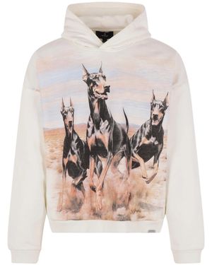 Represent Western Dobermans Graphic Hoodie - White