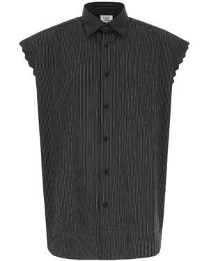 Vetements Sleveless Buttoned Shirt - Black