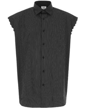 Vetements Sleveless Buttoned Shirt - Black