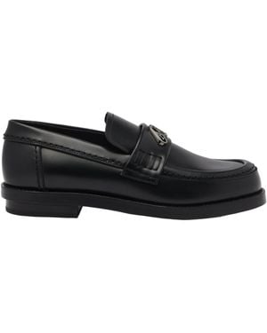 McQueen Seal Slip-On Loafers - Black