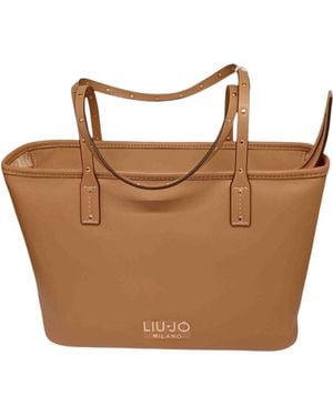 Liu Jo Logo Lettering Tote Bag - Brown