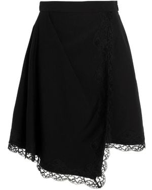 McQueen Laced Mini Skirt - Black