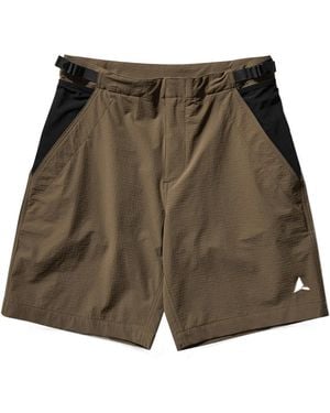 ROA Logo Embroidered Sturdy Hiking Shorts - Green