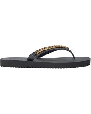 Stella McCartney Minimalist Flip Flops - Black