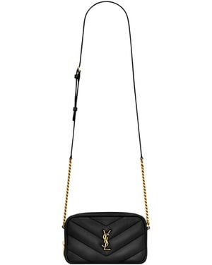 Saint Laurent Loulou Mini Camera Bag - White