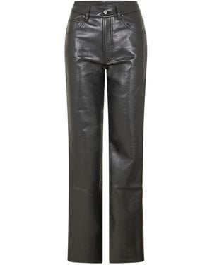 Anine Bing Casual Pants With Belt Loops - Gray