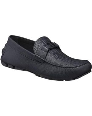 Dior Homme Odéon Embossed Slip-On Loafers - Blue