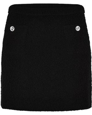 Gucci Wool Knit Mini Skirt - Black