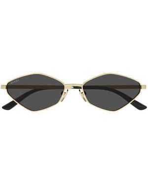 Gucci Eyewear Geometric Frame Sunglasses - White