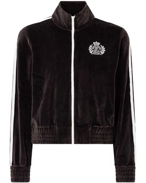 Sporty & Rich Elio Embroidered Sports Jacket - Black