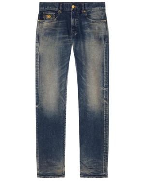 Versace Vintage Effect Jeans - Blue