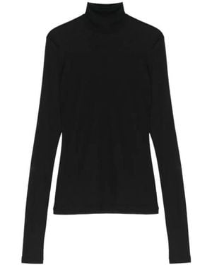 Nanushka Harri Roll-Neck T-Shirt - Black