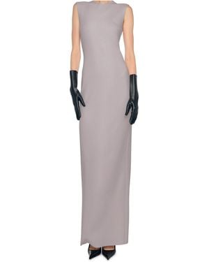 Norma Kamali Sleeveless Long Dress - Grey