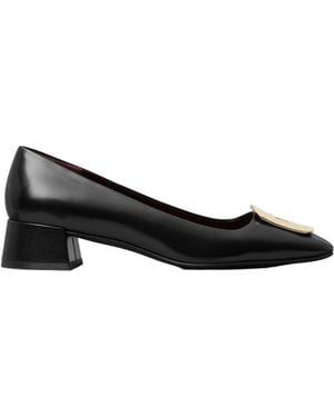 Tory Burch Georgia Square-Toe Pumps - Black