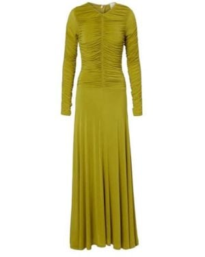 TOVE Eira Gathered Maxi Dress - Green