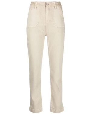 PAIGE Crush Cropped Jeans - Natural