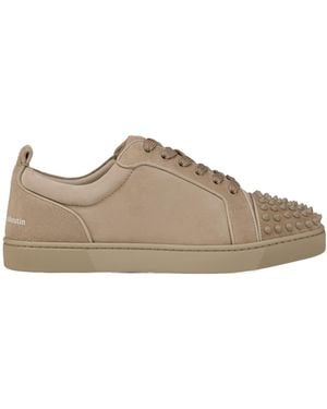 Christian Louboutin Louis Jr Spikes Canopy Trainers - Brown