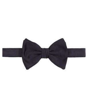 Emporio Armani Clip-Fastened Bow Tie - White