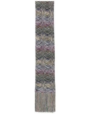 Missoni Zigzag Fringed Scarf - White