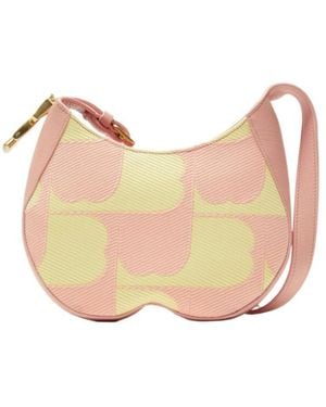 Burberry Small Chess Leather Shoulder Bag - Pink