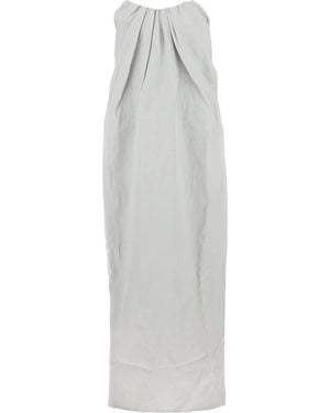 Co. Pleated Maxi Dress - White