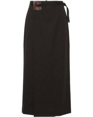 Paloma Wool Blont Wrap Midi Skirt - Black