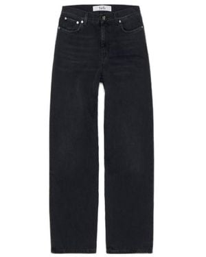 Séfr Séfr Logo Patch Wide Cut Jeans - Blue