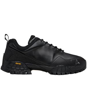 ROA Lug-Sole Low-Top Trainers - Black