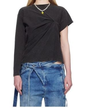 OTTOLINGER Wrinkled T-Shirt - Black