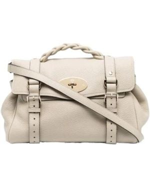 Mulberry Alexa Twist-Lock Crossbody Bag - Natural