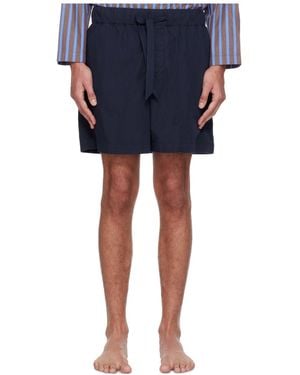 Tekla Drawstring Pyjama Shorts - Blue