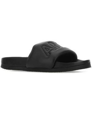サンダル Ambush BMIC005S23MAT001 Slides Ambush Quilted leather slide sandals for Men - Black in UAE