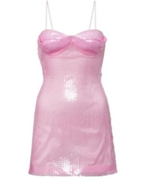 David Koma Sequined Minidress - Pink