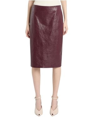 Marella Side-Zip Skirt - Purple